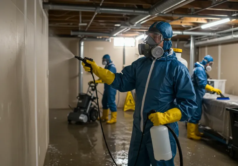 Basement Sanitization and Antimicrobial Treatment process in Enterprise, AL